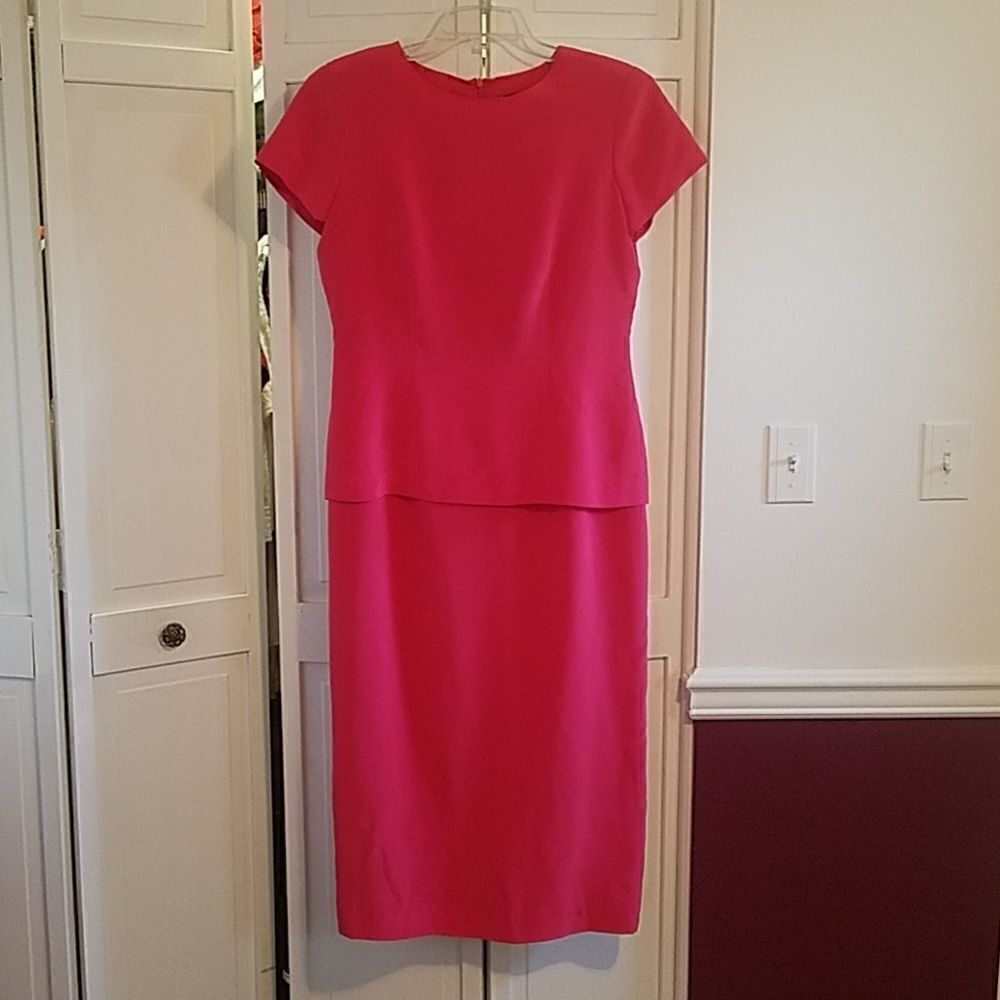 Positive Attitude Fuchsia Pink Silk Dress